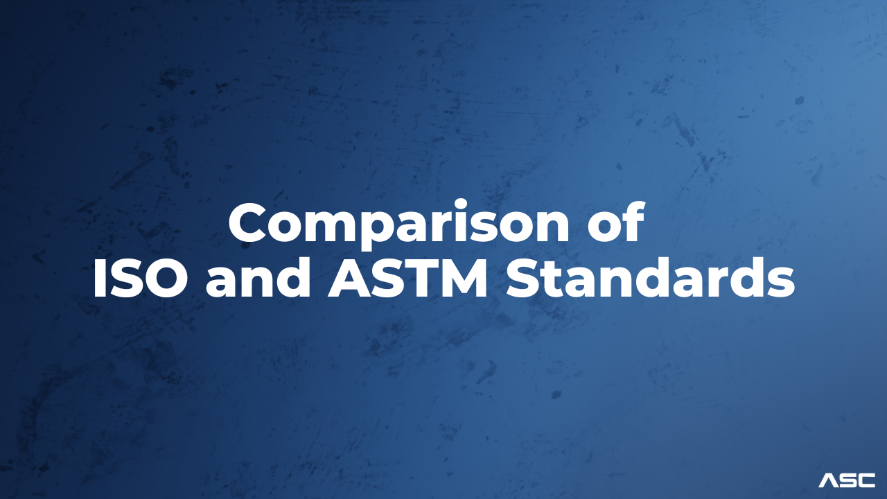 ISO and ASTM