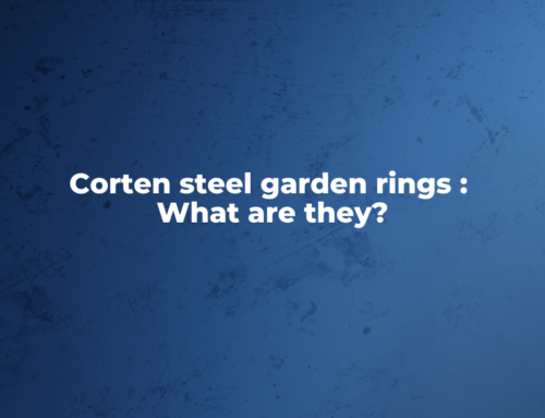 What are corten steel garden rings?