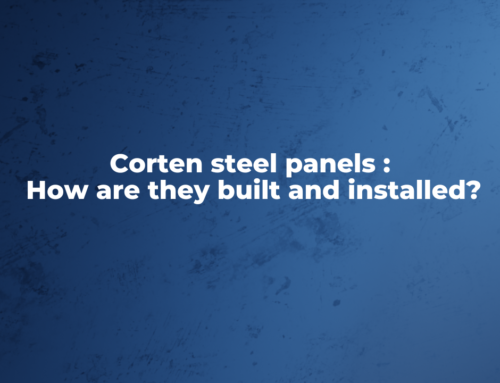How to build and install corten steel panels?