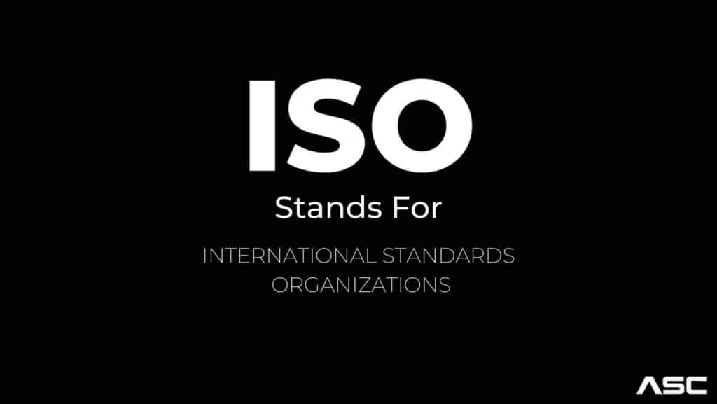 Full Form Of ISO