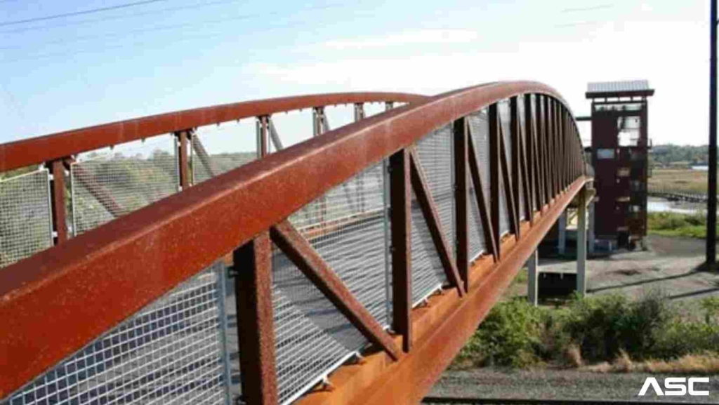 use of corten steel bridge